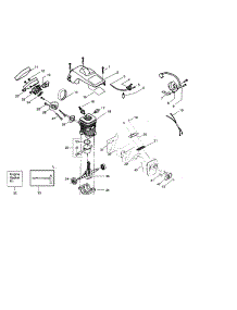 Cylinder / Cylinder-Shield parts for Craftsman Gas Chainsaw 358360280 from AppliancePartsPros.com
