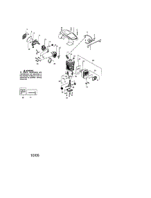 Cylinder / Shield / Crankshaft parts for Craftsman Gas Chainsaw 358360360 from AppliancePartsPros.com