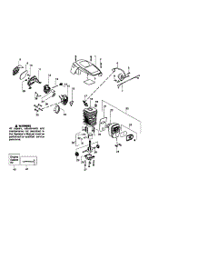 Muffler / Carburetor parts for Craftsman Gas Chainsaw 358360361 from AppliancePartsPros.com