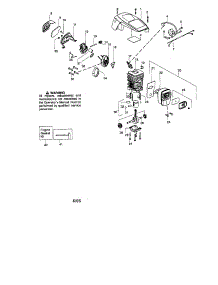 Cylinder / Shield / Crankshaft parts for Craftsman Gas Chainsaw 358360380 from AppliancePartsPros.com