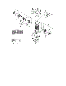 Cylinder / Shield / Crankshaft parts for Craftsman Gas Chainsaw 358360681 from AppliancePartsPros.com