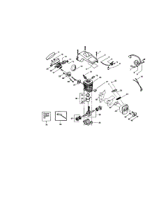 Cylinder / Crankcase / Crankshaft parts for Craftsman Gas Chainsaw 358360800 from AppliancePartsPros.com