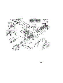 Chassis / Bar / Handle parts for Craftsman Gas Chainsaw 358360820 from AppliancePartsPros.com