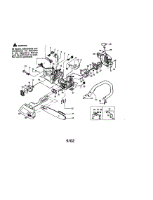 Chassis / Bar / Hanle parts for Craftsman Gas Chainsaw 358360870 from AppliancePartsPros.com