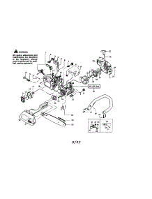 Housing / Chain / Bar / Handle parts for Craftsman Gas Chainsaw 358360880 from AppliancePartsPros.com