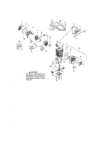 Shield / Cylinder / Crankshaft parts for Craftsman Gas Chainsaw 358381700 from AppliancePartsPros.com