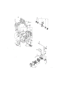 Crankcase / Crankshaft parts for Craftsman Gas Chainsaw 358381800 from AppliancePartsPros.com