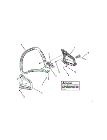 Handle parts for Craftsman Gas Chainsaw 358740160 from AppliancePartsPros.com