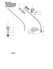 Driveshaft / Shield / Handle parts for Craftsman Gas Line Trimmer 358742420 from AppliancePartsPros.com