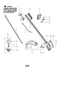 Driveshaft / Shield / Handle parts for Craftsman Gas Line Trimmer 358742440 from AppliancePartsPros.com