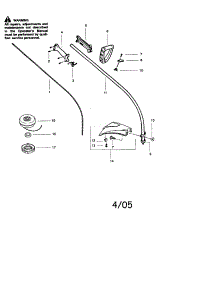 Driveshaft / Shield / Handle parts for Craftsman Gas Line Trimmer 358742450 from AppliancePartsPros.com
