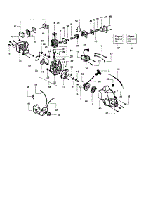 Cylinder / Crankshaft / Crankcase parts for Craftsman Gas Line Trimmer 358742450 from AppliancePartsPros.com