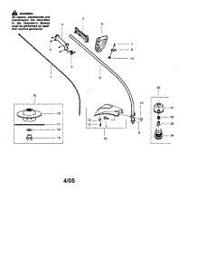 Driveshaft / Handle / Shield parts for Craftsman Gas Line Trimmer 358742460 from AppliancePartsPros.com
