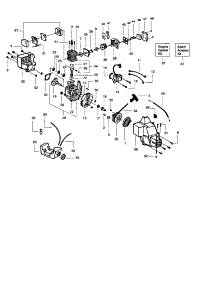 Cylinder / Crankshaft / Crankcase parts for Craftsman Gas Line Trimmer 358742460 from AppliancePartsPros.com