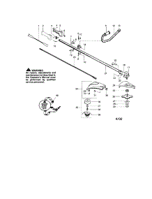 Driveshaft / Handlebar parts for Craftsman Gas Line Trimmer 358744380 from AppliancePartsPros.com
