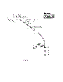 Driveshaft / Handle / Shield parts for Craftsman Gas Line Trimmer 358745501 from AppliancePartsPros.com