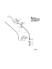 Driveshaft / Handle / Shield parts for Craftsman Gas Line Trimmer 358745530 from AppliancePartsPros.com