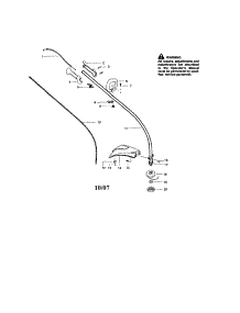 Driveshaft / Handle / Shield parts for Craftsman Gas Line Trimmer 358745531 from AppliancePartsPros.com