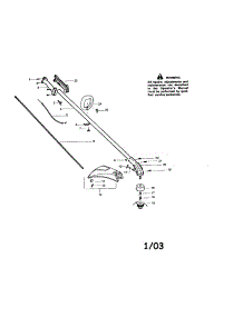 Driveshaft Housing parts for Craftsman Gas Line Trimmer 358745550 from AppliancePartsPros.com