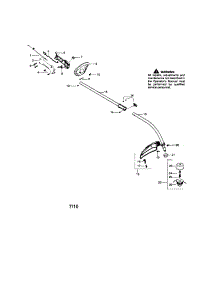 Drive Shaft / Shield / Handle parts for Craftsman Gas Line Trimmer 358791032 from AppliancePartsPros.com