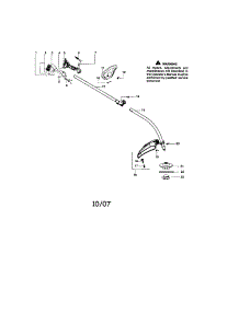 Driveshaft / Shield / Handle parts for Craftsman Gas Line Trimmer 358791040 from AppliancePartsPros.com