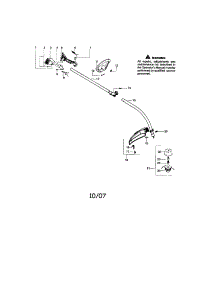 Driveshaft / Handle / Shield parts for Craftsman Gas Line Trimmer 358791060 from AppliancePartsPros.com