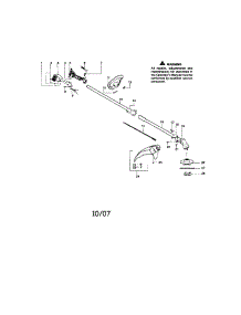 Driveshaft / Handle / Shield parts for Craftsman Gas Line Trimmer 358791071 from AppliancePartsPros.com