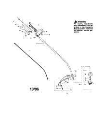 Driveshaft / Shield / Handle parts for Craftsman Gas Line Trimmer 358791370 from AppliancePartsPros.com