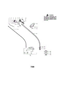 Handle / Drive Shaft / Shield parts for Craftsman Gas Line Trimmer 358791510 from AppliancePartsPros.com