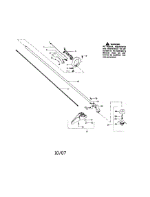 Driveshaft / Handle / Shield parts for Craftsman Gas Line Trimmer 358791520 from AppliancePartsPros.com