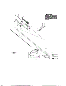Driveshaft / Handle / Shield parts for Craftsman Gas Line Trimmer 358791530 from AppliancePartsPros.com
