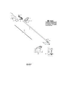 Driveshaft / Handle / Shield parts for Craftsman Gas Line Trimmer 358791560 from AppliancePartsPros.com