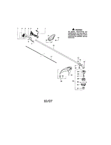 Driveshaft / Handle / Shield parts for Craftsman Gas Line Trimmer 358791800 from AppliancePartsPros.com