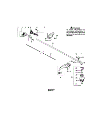 Driveshaft / Shield / Handle parts for Craftsman Gas Line Trimmer 358791801 from AppliancePartsPros.com