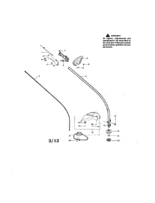 Drive Shaft / Shield / Handle parts for Craftsman Gas Line Trimmer 358791820 from AppliancePartsPros.com