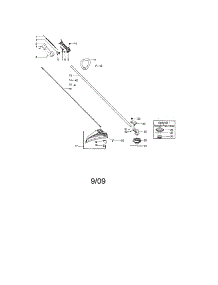 Handle / Drive Shaft / Shield parts for Craftsman Gas Line Trimmer 358792010 from AppliancePartsPros.com