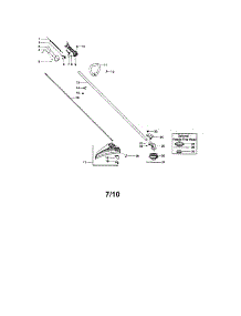 Drive Shaft / Shield / Handle parts for Craftsman Gas Line Trimmer 358792011 from AppliancePartsPros.com