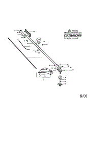 Driveshaft parts for Craftsman Gas Line Trimmer 358794240 from AppliancePartsPros.com