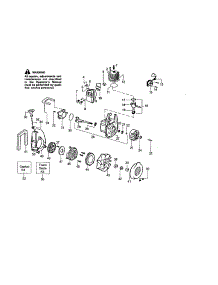 Crankshaft / Crankcase parts for Craftsman Gas Leaf Blower 358794310 from AppliancePartsPros.com