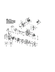 Cylinder / Crankshaft / Crankcase parts for Craftsman Gas Leaf Blower 358794341 from AppliancePartsPros.com