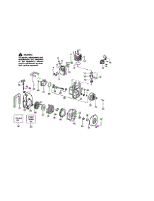 Crankshaft / Crankcase parts for Craftsman Gas Leaf Blower 358794550 from AppliancePartsPros.com