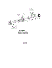 Handle / Impeller / Scroll parts for Craftsman Gas Leaf Blower 358794702 from AppliancePartsPros.com