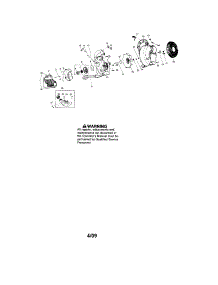 Scroll / Handle / Fuel Tank parts for Craftsman Gas Leaf Blower 358794741 from AppliancePartsPros.com