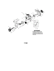 Fuel Tank / Housing / Impeller parts for Craftsman Gas Leaf Blower 358794810 from AppliancePartsPros.com