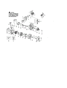 Cylinder / Crankshaft / Crankcase parts for Craftsman Gas Leaf Blower 358794880 from AppliancePartsPros.com