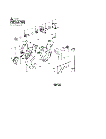 Housing / Handle / Fuel Tank parts for Craftsman Gas Leaf Blower 358794920 from AppliancePartsPros.com