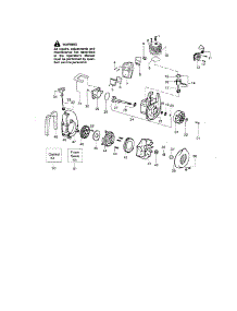 Cylinder Kit / Flywheel parts for Craftsman Gas Leaf Blower 358794942 from AppliancePartsPros.com