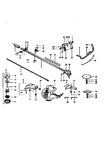 T-Handel And Drive Ashaft parts for Craftsman Gas Line Trimmer 358795020 from AppliancePartsPros.com