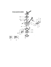 Carburetor Assy 530069998 parts for Craftsman Gas Line Trimmer 358795050 from AppliancePartsPros.com