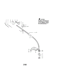 Upper And Lower Shaft parts for Craftsman Gas Line Trimmer 358795190 from AppliancePartsPros.com